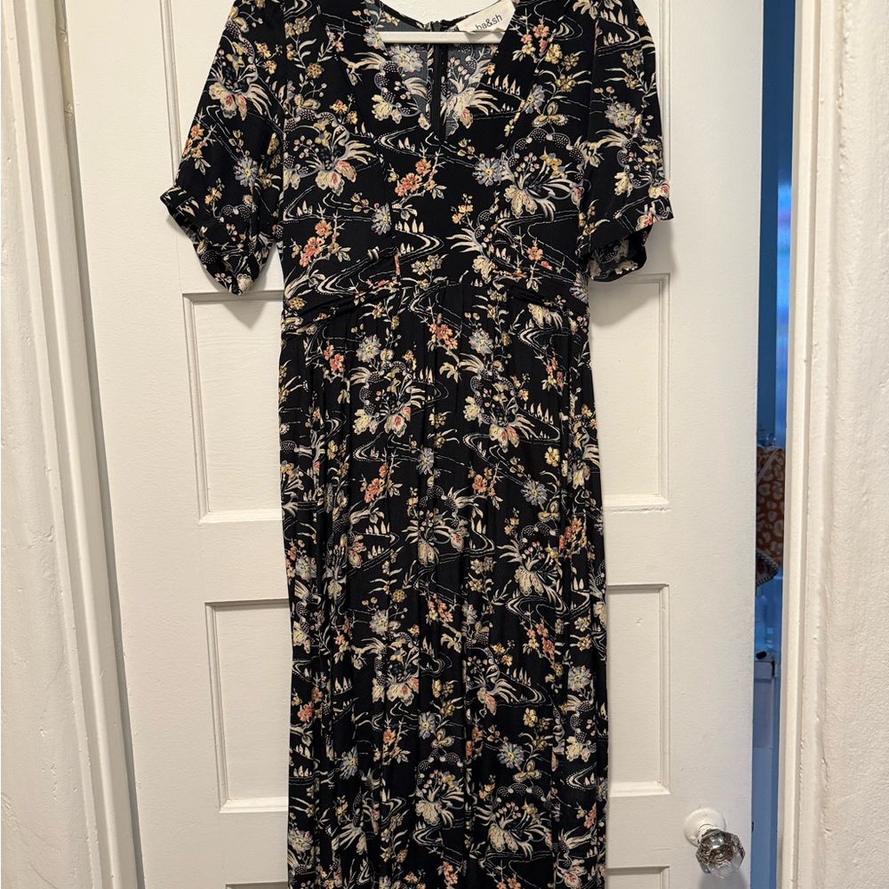 ba&sh Black Floral Dress